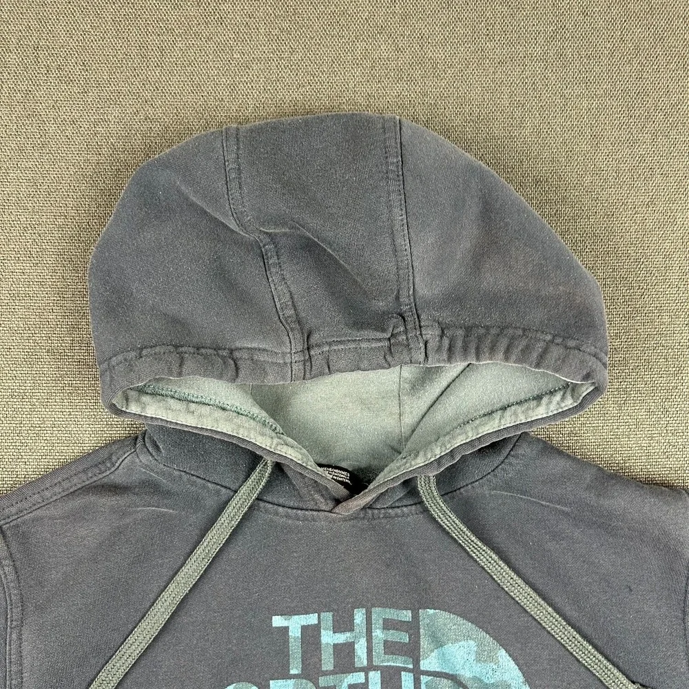 The North Face Hoodie Mens‎ Small Blue Sweatshirt Outdoor Hiking Casual Workwear